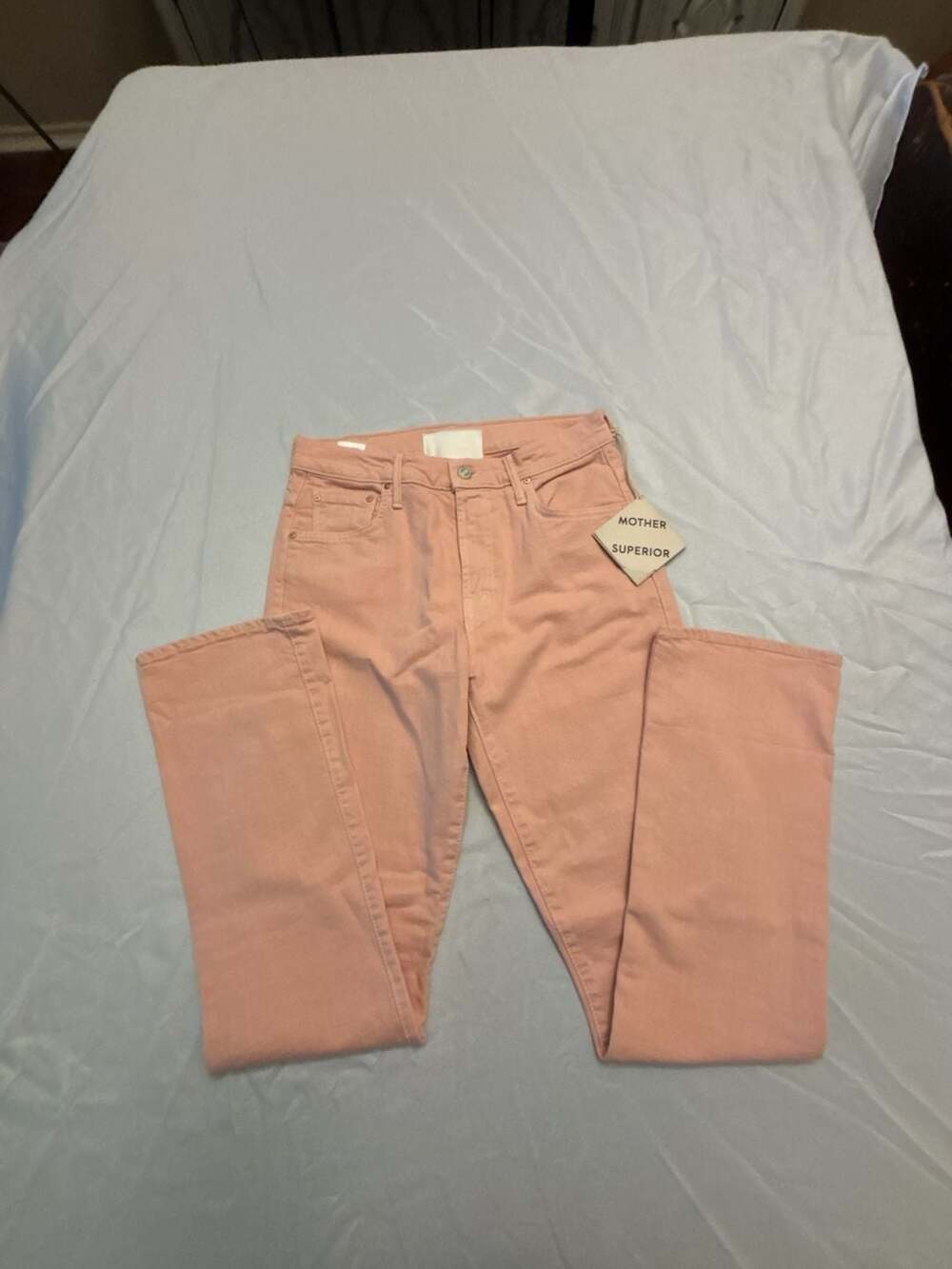 MOTHER The Insider Hover Pink Jeans Size 29 The Devil May Care
